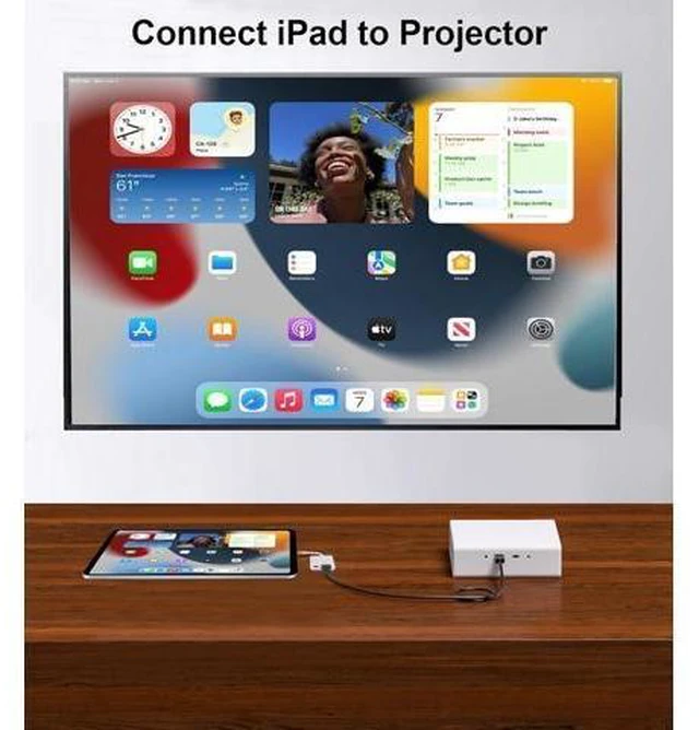Alt view image 10 of 14 - USB-C to HDMI Adapter 4K@60Hz for iPhone 15 16 MacBook Pro Air iPad Pro MFi Certified Type-C Digital AV HDMI 2.0 Cord Compatible with Galaxy S25 Nintendo Switch Pixelbook XPS