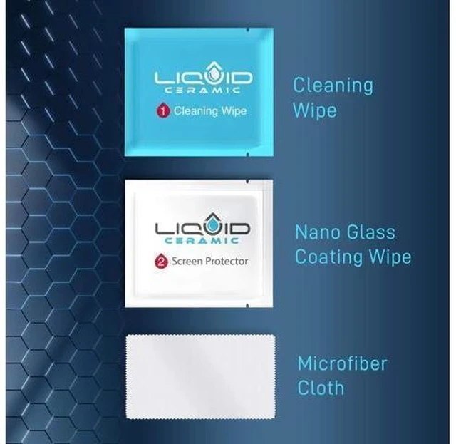 Alt view image 8 of 12 - Glass Screen Protector With $200 Coverage | Wipe On Shatter and Scratch Resistant Nano Protection for All Phones Tablets and Smart Watches - Universal