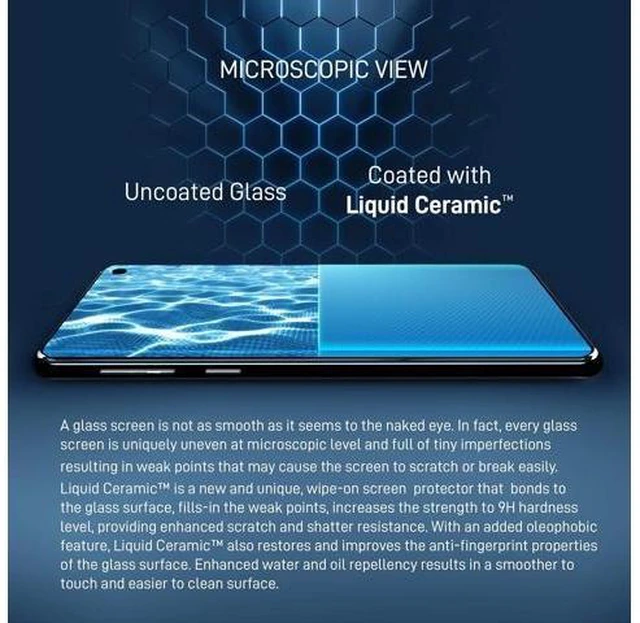 Alt view image 9 of 12 - Glass Screen Protector With $200 Coverage | Wipe On Shatter and Scratch Resistant Nano Protection for All Phones Tablets and Smart Watches - Universal