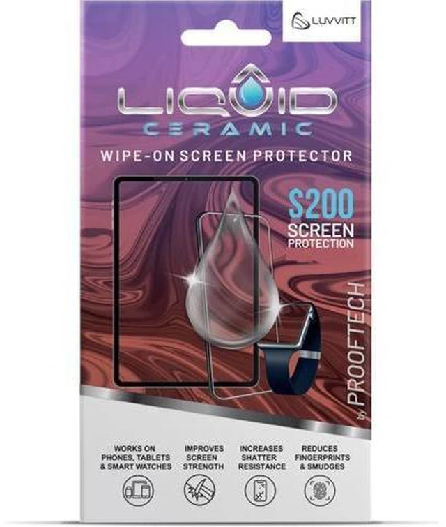 Alt view image 7 of 12 - Glass Screen Protector With $200 Coverage | Wipe On Shatter and Scratch Resistant Nano Protection for All Phones Tablets and Smart Watches - Universal