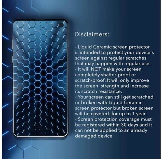 Alt view image 12 of 12 - Glass Screen Protector With $200 Coverage | Wipe On Shatter and Scratch Resistant Nano Protection for All Phones Tablets and Smart Watches - Universal