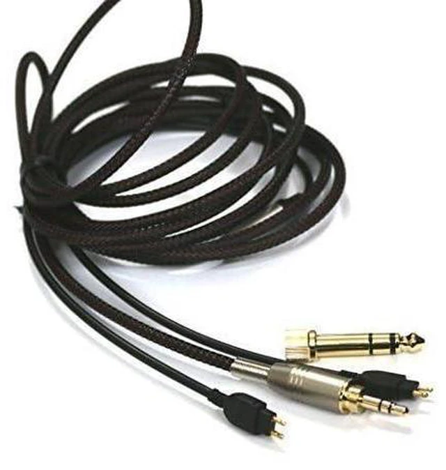 Alt view image 9 of 14 - Replacement Audio Upgrade Cable Compatible with Sennheiser HD650 HD600 HD580 HD58X HD660S HD660S2 Massdrop HD6XX Headphones 2meters/6.6feet