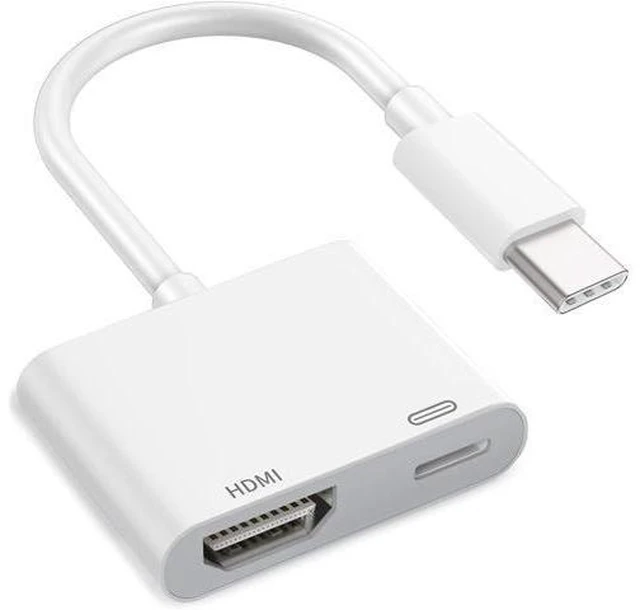 Alt view image 8 of 14 - USB-C to HDMI Adapter 4K@120Hz for iPhone 15 16 17 to TV MFi Certified Type-C to HDMI 2.3 Dongle Cord with 100W Fast Charging Port for MacBook Pro/Air iPad Pro iMac Galaxy S25/S24 and More