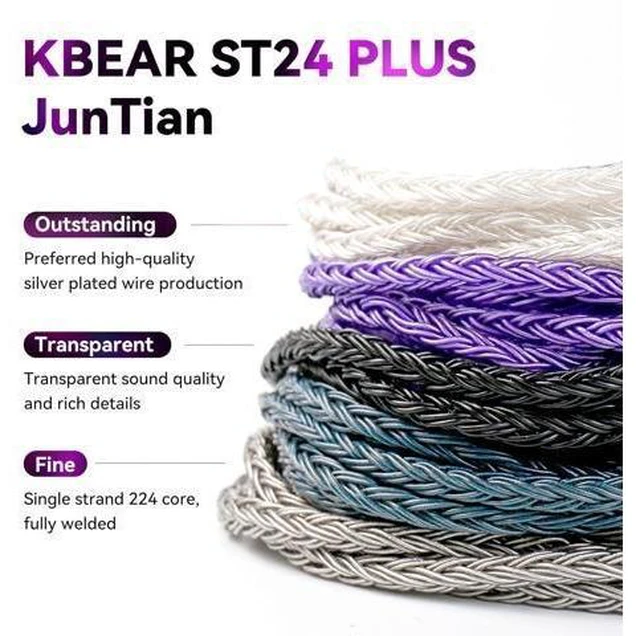 Alt view image 13 of 14 - 2M Long MMCX in Ear Monitor Cable KBEAR ST24 Plus IEM Earphones Cable 16 Core 5N OCC Silver-Plated Headphone Extension Cords for Shure SE215 SE215 pro SE846 SE315 SE425 SE535 (MMCX 3.5mm Plug)