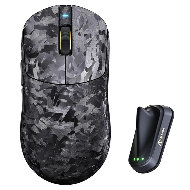 Alt view image 2 of 2 - RS3 Ultra Carbon Fiber Wireless Gaming Mouse, PAW3955MAX Optical Sensor, 52,000 DPI, Dual 8K Polling