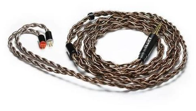 Alt view image 13 of 14 - A1 Upgraded 4 Core Monocrystalline Copper Detachable Earphone Cable IEM Cable in-Ear Headphone Audio Cable (2pin-0.78mm 3.5mm)
