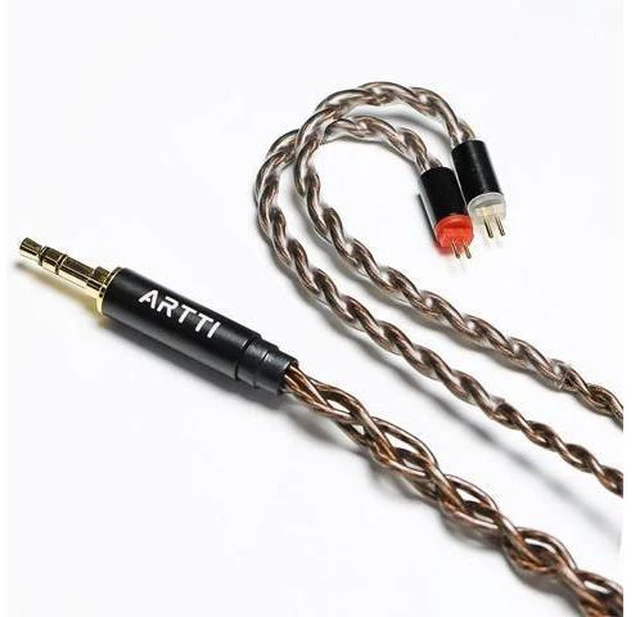 Alt view image 14 of 14 - A1 Upgraded 4 Core Monocrystalline Copper Detachable Earphone Cable IEM Cable in-Ear Headphone Audio Cable (2pin-0.78mm 3.5mm)