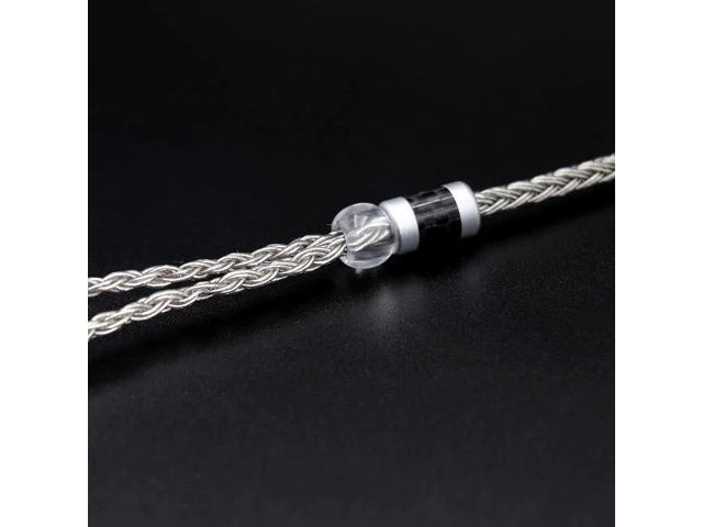 Alt view image 14 of 14 - Tripowin Zonie IEM Cable 16 Core Silver Plated Earphone Upgraded Cords 1.25m SPC in Ear Monitor Cable for ZS10 PRO 2 AS10 PRO ZSN PRO X Waner SIMGOT EM6L(Recessed 2pin 3.5mm)(Grey)