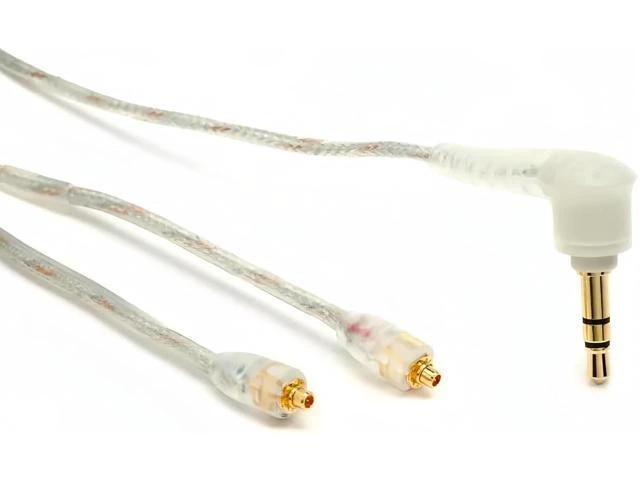 Alt view image 12 of 14 - Replacement EAC64CL 64 -Inch Detachable Earphone Cable for Shure SE215 SE315 SE425 SE535 and SE846 Earphones (Clear)