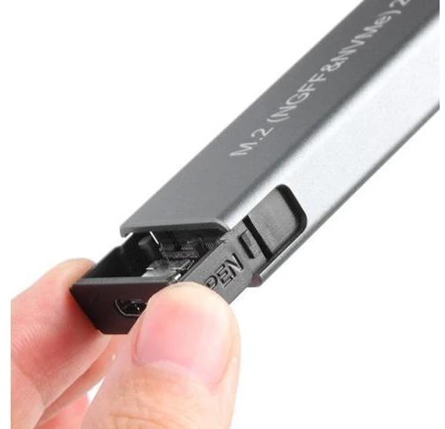 Alt view image 5 of 8 - 2 in 1 Pcie Sata 30 42 60 80 M.2 to Usb 3.1 Ssd case M.2 Ngff Aluminum M2 Hdd Housing Nvme Ssd Disk Casing Ssd Enclosure