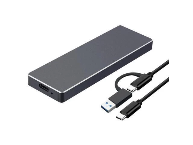 Alt view image 6 of 10 - Dual Protocol USB3.2 GEN2 M.2 NVME SATA NGFF HDD Enclosure Aluminum Hard Disk Drive Case Type-C Universal M.2 Enclosure Box