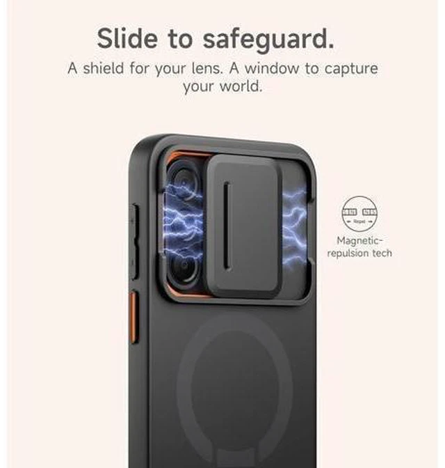 Alt view image 12 of 14 - for Galaxy A37/A36 5G Case Compatible with MagSafe Shockproof Bumper Cover Slim Magnetic Protective Cases with Camera Cover & Adjustable Metal Kickstand for Galaxy A37/A36 5G Black