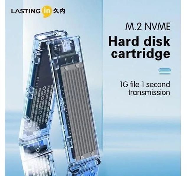 Alt view image 10 of 12 - M.2 SSD Enclosure 10Gbps NVMe/NGFF-SATA Dual Protocol USB 3.2 Gen2 Type C SSD Case for 2280/2242/2230 SSD Disk Box