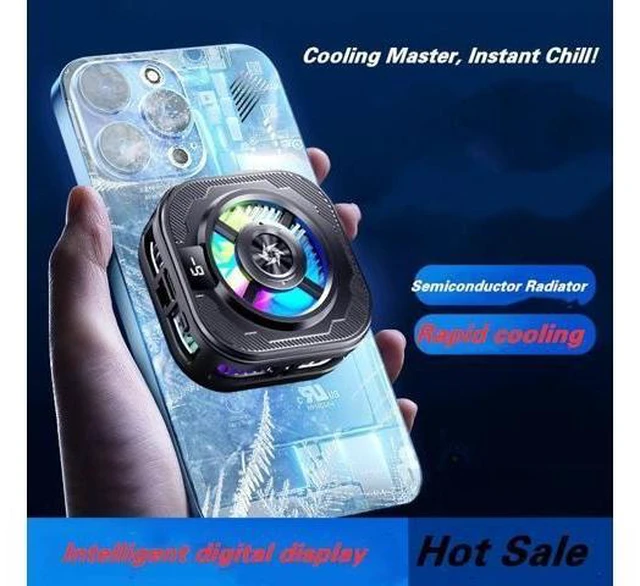 Alt view image 11 of 12 - Semiconductor Icing Artifact Electronic Game for Phone Tablet Mobile Mobile Cooling Fan Phone Cooler Radiator SL39