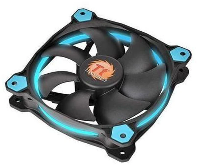 Alt view image 2 of 2 - Ring 14 High Static Pressure 140Mm Circular Led Ring Case/Radiator Fan With Anti-Vibration Mounting System Cooling Cl-F039-Pl14Bu-A Blue