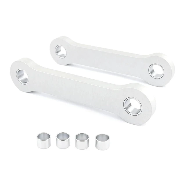 Alt view image 8 of 14 - Motorcycle Accessories Rear Suspension Cushion Connect Drop Link Fit for Yamaha XT250 XT 250 Lowering Links Kit(Silver)