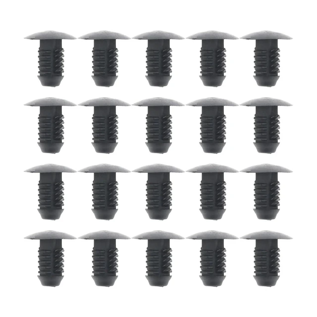 Alt view image 7 of 12 - 20Pcs 12mm Auto Fasteners Car Trunk Roof Plastic Rivets Clips Door Trim Panel Retainer