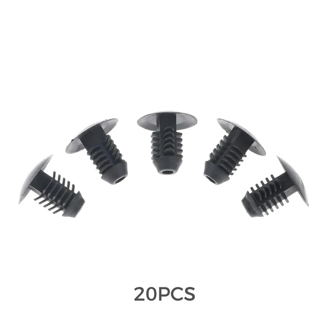 Alt view image 8 of 12 - 20Pcs 12mm Auto Fasteners Car Trunk Roof Plastic Rivets Clips Door Trim Panel Retainer
