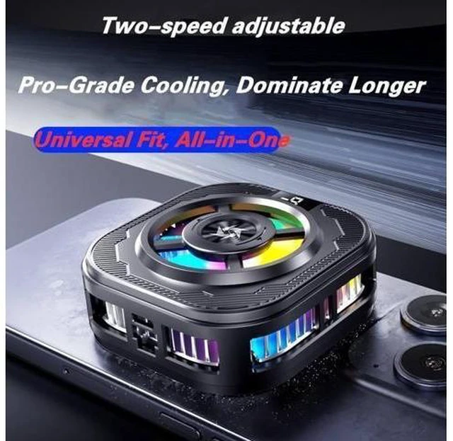 Alt view image 8 of 12 - Semiconductor Icing Artifact Electronic Game for Phone Tablet Mobile Mobile Cooling Fan Phone Cooler Radiator SL39