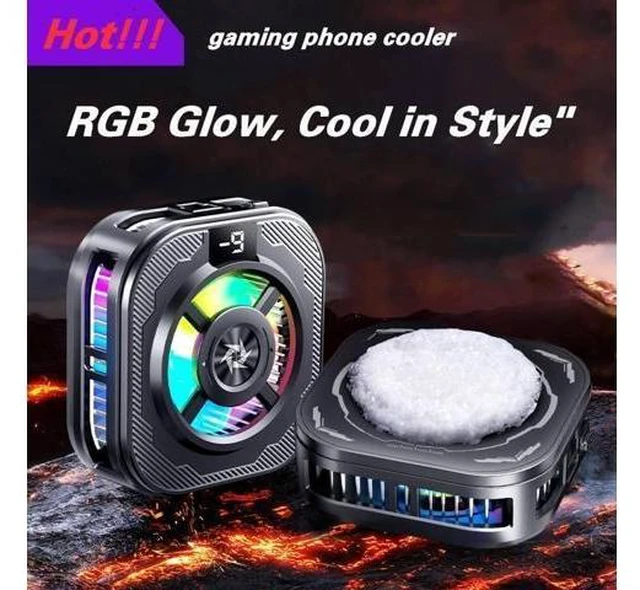 Alt view image 10 of 12 - Semiconductor Icing Artifact Electronic Game for Phone Tablet Mobile Mobile Cooling Fan Phone Cooler Radiator SL39