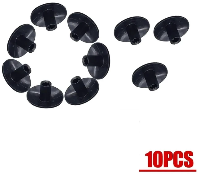 Alt view image 12 of 12 - 10pcs Black Plastics Auto Fasteners Wheel Housing/Door Trim Panel Retaining Clip Car Accessories 7703081054