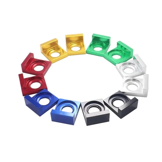 Alt view image 9 of 14 - 12mm/15mm Aluminum CNC Chain Block Axle Tensioner Adjuster for Motorcycle Pit Bike XR50 CRF70 SDG 107 125(Gold 12mm)
