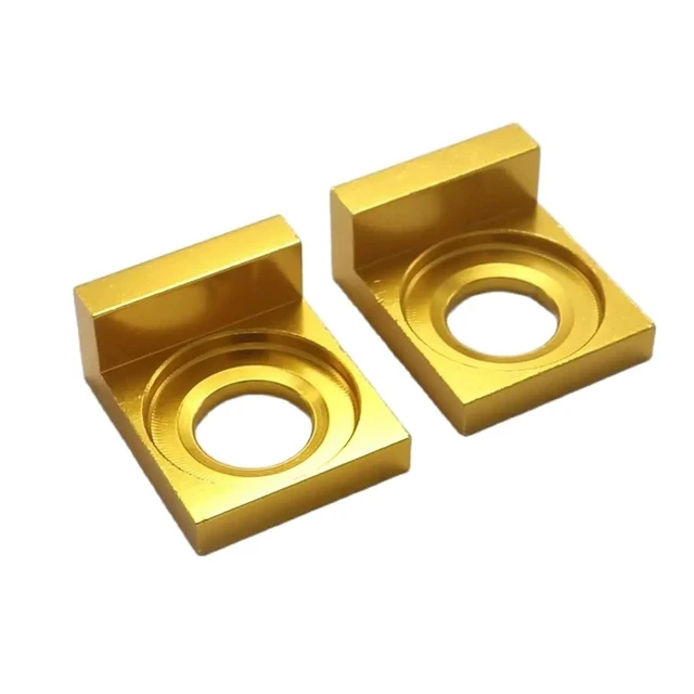Alt view image 13 of 14 - 12mm/15mm Aluminum CNC Chain Block Axle Tensioner Adjuster for Motorcycle Pit Bike XR50 CRF70 SDG 107 125(Gold 12mm)