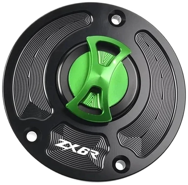 Alt view image 14 of 14 - ZX6R Fuel Tank Cap Keyless Motorcycle Fuel Fit for Gas Tank Cap Cover Fit for Ninja ZX6R 636 ZX636R 2007-2018(Black)