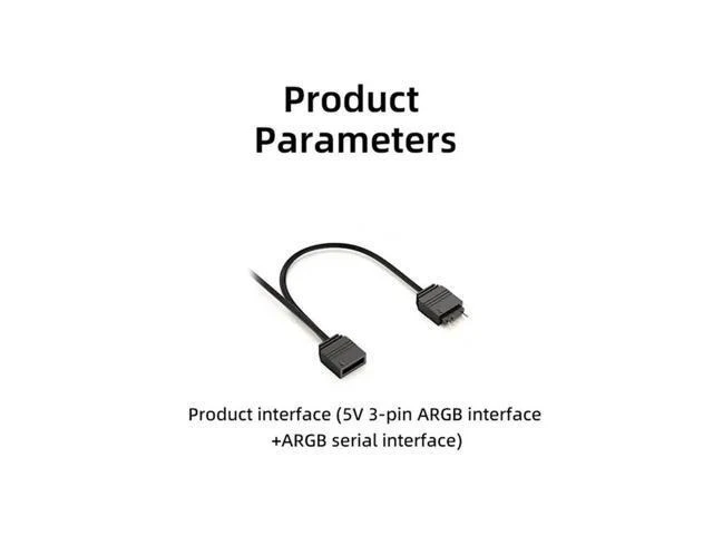 Alt view image 8 of 8 - ATX 24Pin ARGB Adapter 90°Converter 24PIN RGB Power Cord Adapter For 24Pln Motherboard Power Supply