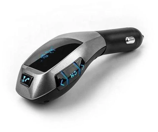 Alt view image 10 of 10 - X5 Original Design in Car FM Transmitter Bluetooth Car Adapter Charger Driver Multi-function Mp3 Audio Player