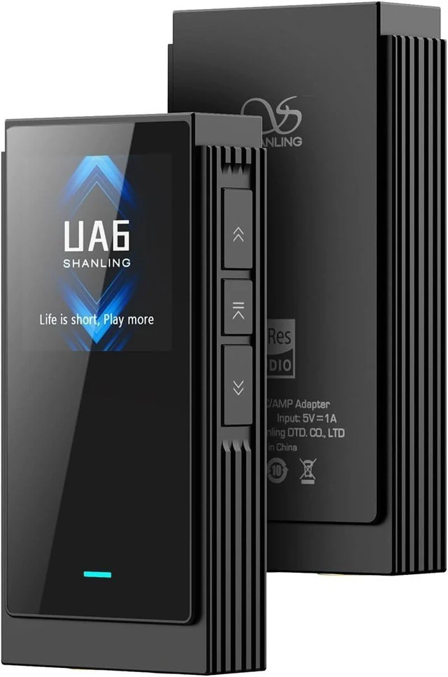 Alt view image 8 of 14 - UA6 Headphone Amplifier, Portable USB DAC Amp for Android/iOS/Mac/Windows, 3.5/4.4mm/SPDIF Output, CS43131x4 DAC, 768kHz/32bit DSD512, 1.3IN Display, Up to 361mW@32 Output (Black)