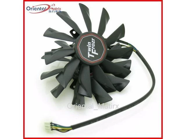 Alt view image 7 of 12 - 2pcs/lot PLD10010S12HH 12V 0.40A For MSI R7-260X R9-290X R9-280X R9-270X Twin Frozr Graphics Card Fan