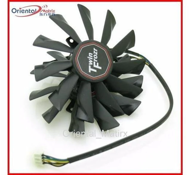 Alt view image 10 of 12 - 2pcs/lot PLD10010S12HH 12V 0.40A For MSI R7-260X R9-290X R9-280X R9-270X Twin Frozr Graphics Card Fan