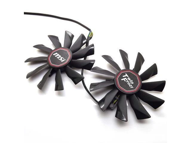 Alt view image 11 of 12 - 2pcs/lot PLD10010S12HH 12V 0.40A For MSI R7-260X R9-290X R9-280X R9-270X Twin Frozr Graphics Card Fan