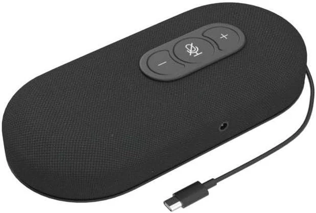 Alt view image 11 of 14 - USB Speakerphone, Conference Computer Speakers with Microphone for Home Office Calls, 360 Degree Enhanced Voice Pickup, Noise Reduction, Echo Cancellation, Compatible with Zoom, Teams, Skype