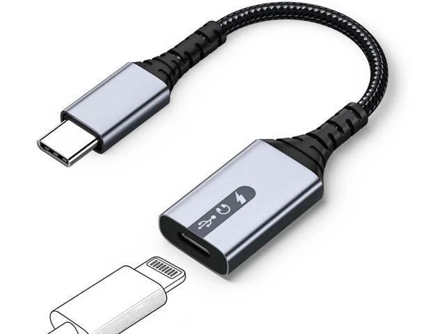 Alt view image 8 of 14 - USB C to Lightning Adapter 3-in-1 Type C to Female Lightning Converter OTG Cable for iPhone 15/14/13 iPad Pro/Air/Mini MacBook for Charging Data Transfer Music Audio with EarPods
