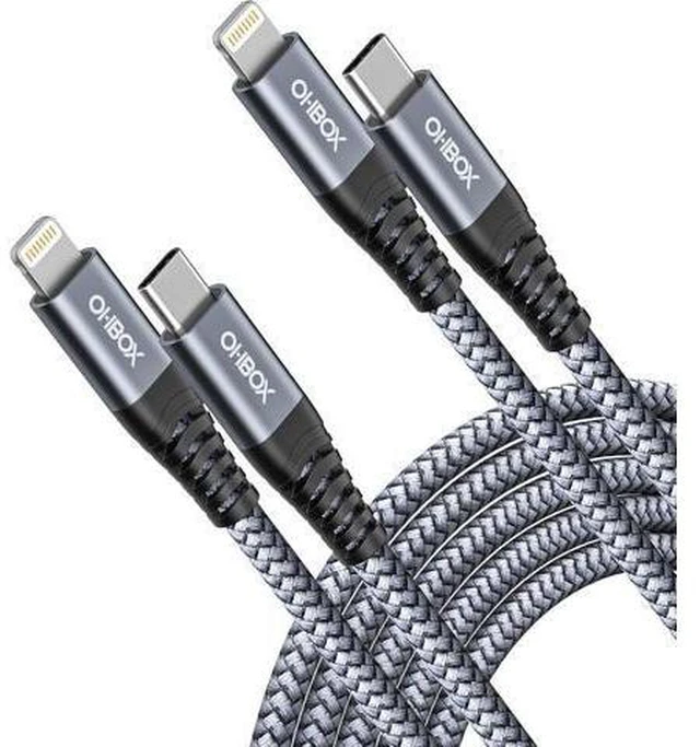 Alt view image 7 of 12 - iPhone Fast Charger 10FT 2Pack USB C to Lightning Cable for iPhone 10Foot Long USBC iPhone Charger Type C iPhone Charging Cord Compatible with iPhone 14 13 12 11 Pro Max XR XS X 8 Plus SE iPad