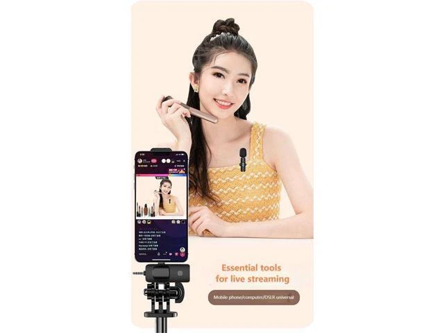 Alt view image 9 of 12 - 3 in 1 Portable Wireless Lavalier Microphone for Mobile Live Streaming Outdoor Shooting Short Video Recording