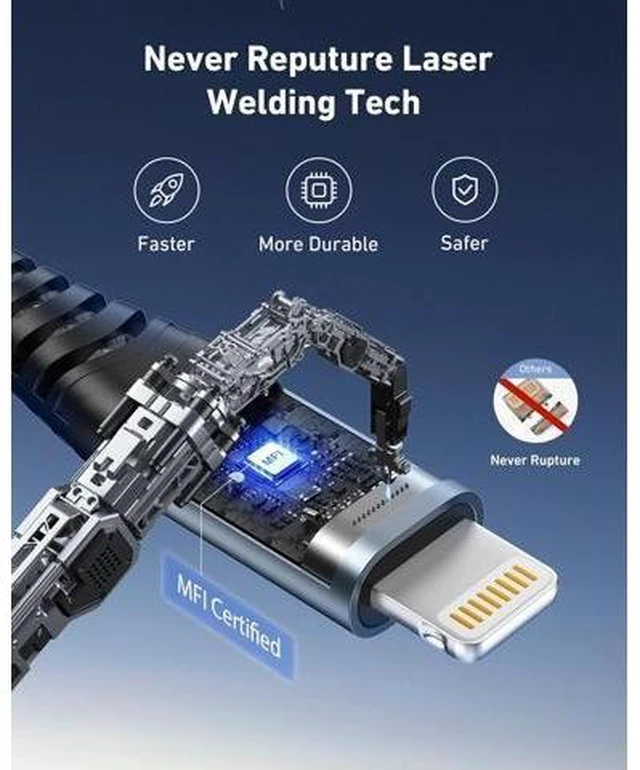 Alt view image 8 of 12 - iPhone Fast Charger 10FT 2Pack USB C to Lightning Cable for iPhone 10Foot Long USBC iPhone Charger Type C iPhone Charging Cord Compatible with iPhone 14 13 12 11 Pro Max XR XS X 8 Plus SE iPad