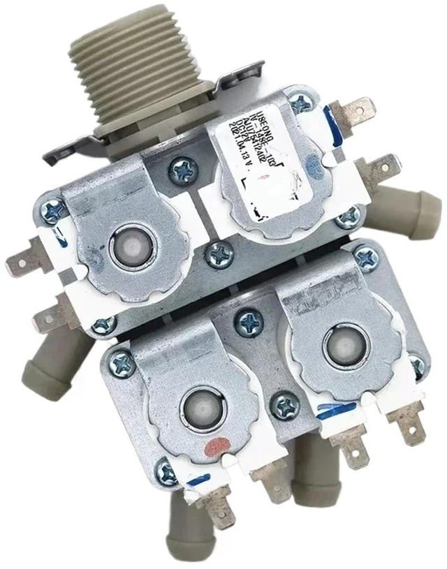 Alt view image 7 of 12 - Washing Machine Inlet Valve DC12V Solenoid ValvesCompatible For LG Drum Washing Machine Replacement Parts(4 water outlets)