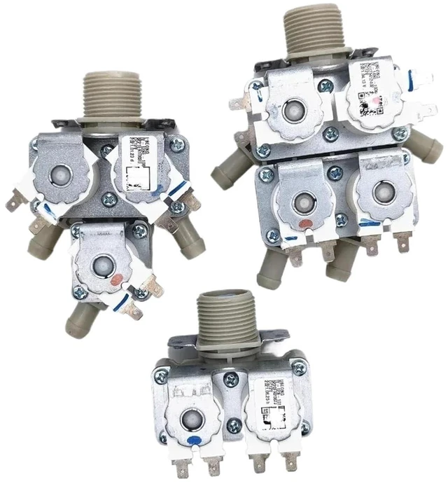 Alt view image 8 of 12 - Washing Machine Inlet Valve DC12V Solenoid ValvesCompatible For LG Drum Washing Machine Replacement Parts(4 water outlets)