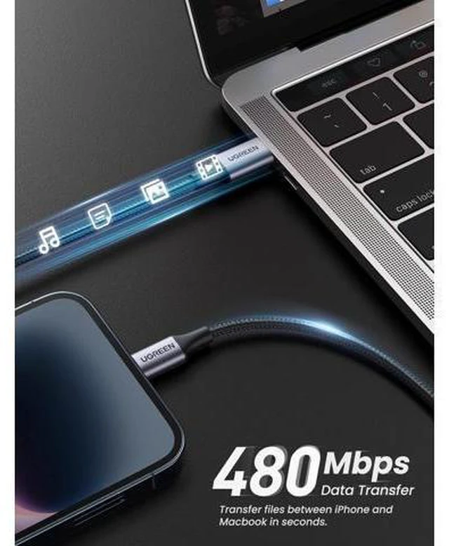 Alt view image 11 of 14 - USB C to Lightning Cable 6FT - MFi Certification Lightning Cable Compatible with iPhone 14/14 Pro/14 Pro Max iPhone 13/12/11/X/XR/XS/8 Series iPad 9 and More