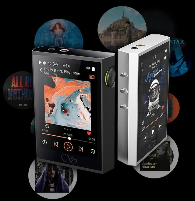 Alt view image 10 of 14 - M1 Plus Music Player Included Leather Case, Portable 3.2inch Mini DAP with Bluetooth 5.2 LDAC/WiFi/DLNA/Airplay/Tidal Streaming, Lossless DSD Hi-Res Compatible with 2TB Micro SD (Black)