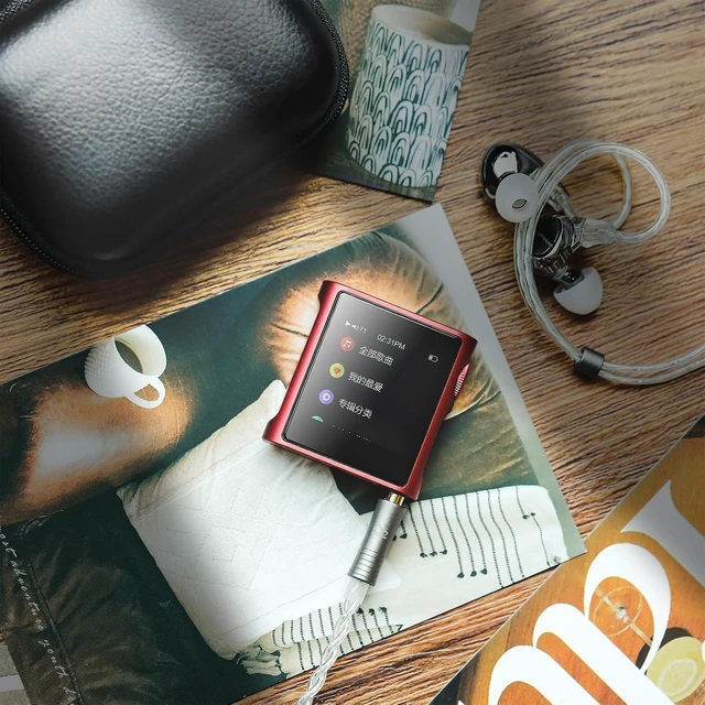 Alt view image 13 of 14 - M0 Pura Hi-Res MP3 Music Player with Leather Case, Bluetooth 5.0,Portable Digital Audio Player DAP Player, 2X CS43131 DAC,APP Control,LDAC/SBC/AAC,3.5mm/Type-C Jack,384kHz /32bit,250mW@32