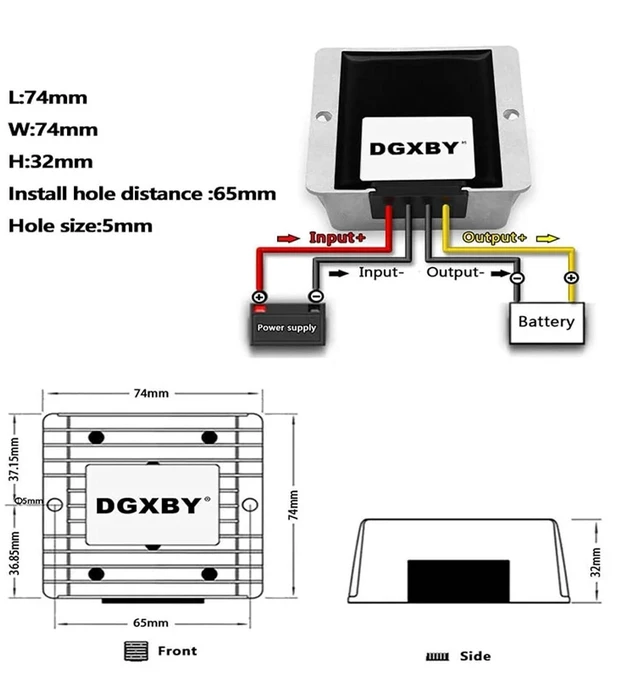 Alt view image 14 of 14 - 12V to 12V 15A 20A 25A 30A Stabilized Power Supply Module DC 6v~20V to 12V 5A 8A10A Car Display Power Automatic Boost Converter(6-20V to 12V 25A)