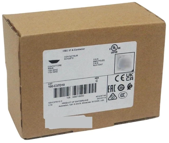 Alt view image 9 of 10 - 1pc 100-C37D10 Contactor 110/120V 100-C37D10 Sealed in A Box