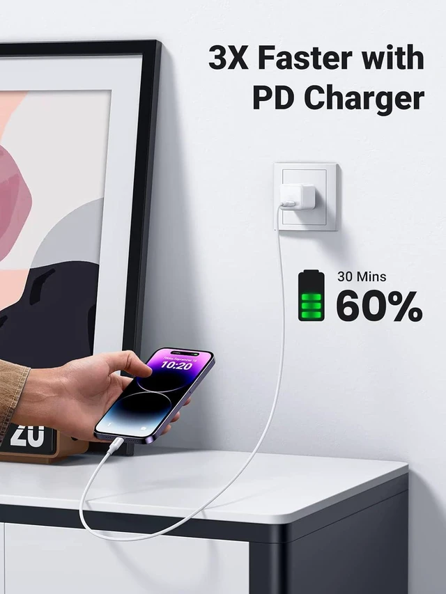 Alt view image 9 of 14 - USB C to Lightning Cable- 3FT MFi Certified PD Fast Charging Lightning Cord Compatible with iPhone 16/15/14/14 Pro/13/13 Pro/12/12 Pro/11 MacBook iPad