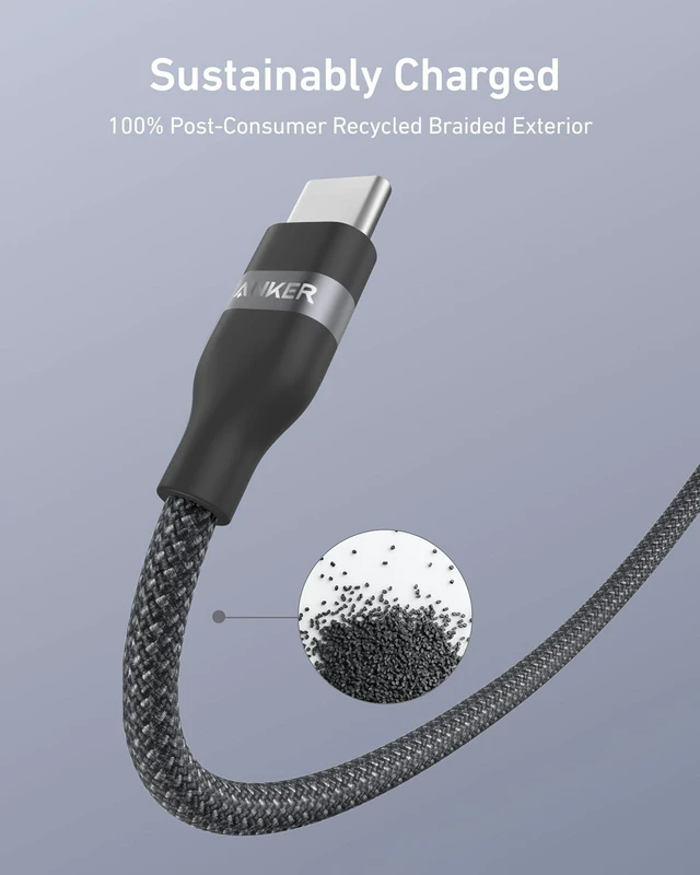 Alt view image 12 of 14 - USB C to Lightning Cable Upcycled-Braided USB C to Lightning Cord Ultra-Fast Charging Cable for iPhone 14/13/12/11 Series and More (6FT)
