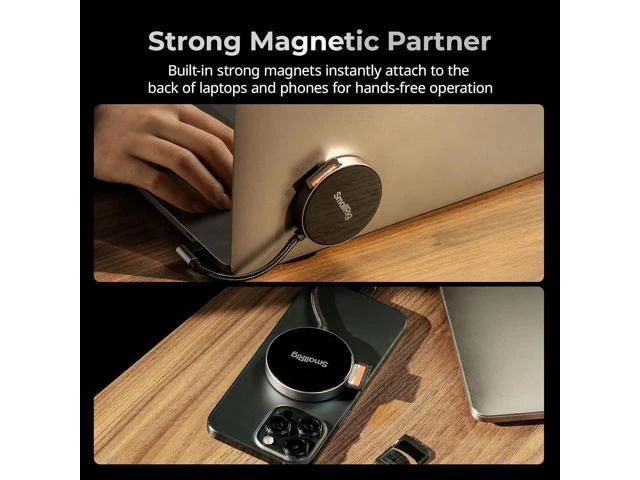 Alt view image 10 of 14 - SD/TF Dual-Slot Card Reader USB 4.0 312MB/s High-Speed Transfer Magnetic Adsorption Phone & 90° Angled Connector for iPhone 16/for /for SDXC/TF Card Adapter - 4870