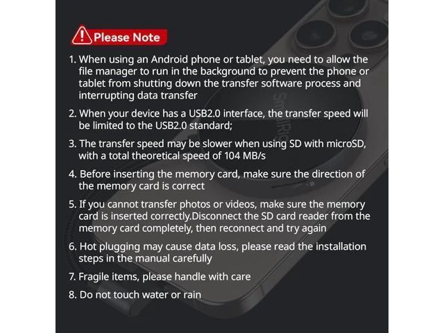 Alt view image 14 of 14 - SD/TF Dual-Slot Card Reader USB 4.0 312MB/s High-Speed Transfer Magnetic Adsorption Phone & 90° Angled Connector for iPhone 16/for /for SDXC/TF Card Adapter - 4870